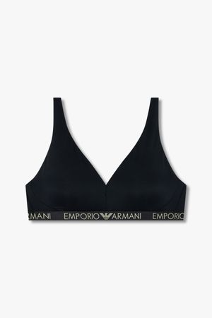 여성 빅 로고 밴딩 리무브 패드 브라렛 브라_블랙 0824381530