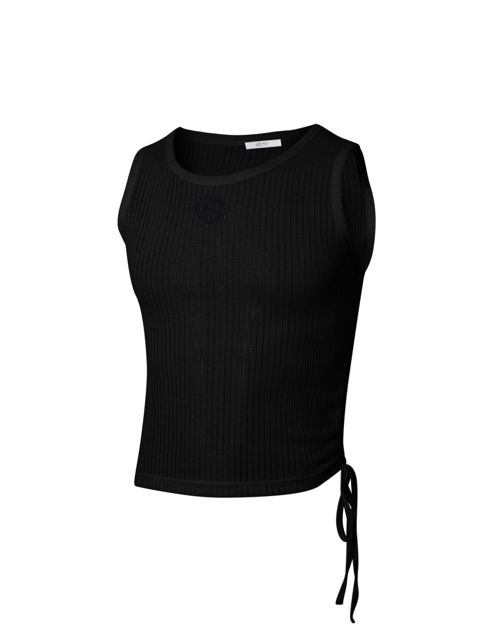 ★LECYTO★ Flutter String Layered SleevelessBlack MUSINSA | LECYTO Flutter String Layered Sleeveless_[Black]