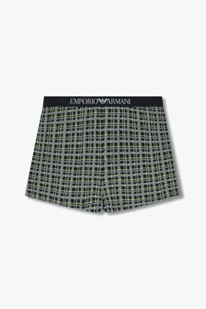 남성 패턴드 코튼 밴딩 트렁크_블랙 0814312067