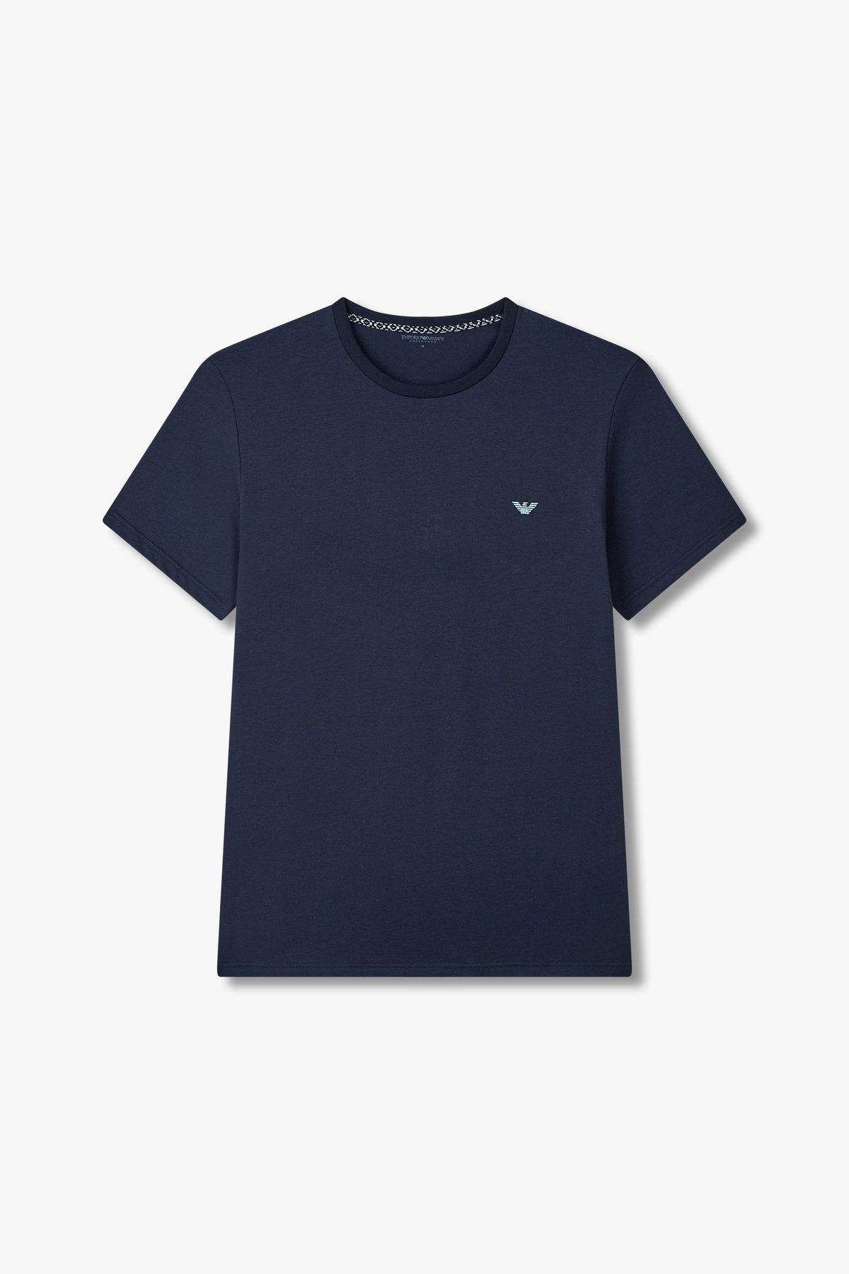 엠포리오 아르마니 언더웨어(EMPORIO ARMANI UNDERWEAR) 남성 미니 이글 로고 라운지 티셔츠_마린 0814334005