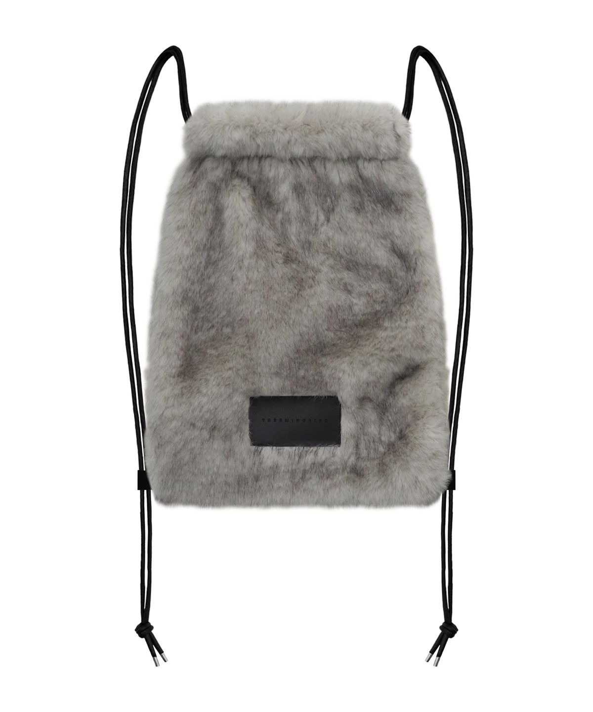 트리밍버드(TREEMINGBIRD) Volume Fur String back pack [ Light Gray ]