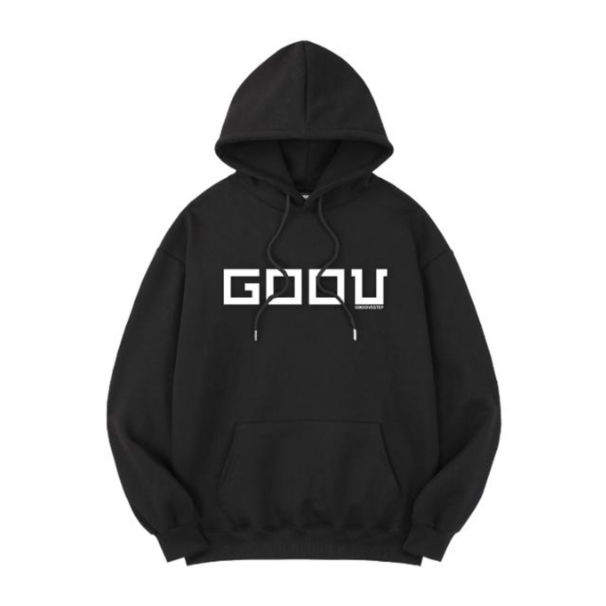 그루브스텝(GROOVESTEP) 세르 레터링 오버핏 후드 티셔츠 H0201