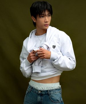 Symbol Patch Sweatshirt - Melange Grey