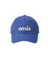 APPLIQUE BALL CAP-BLUE