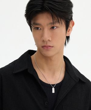 Tag Pendant Necklace - White