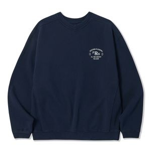 브이넥 카운티 맨투맨 - 네이비