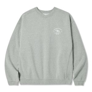 브이넥 카운티 맨투맨 - 멜란지