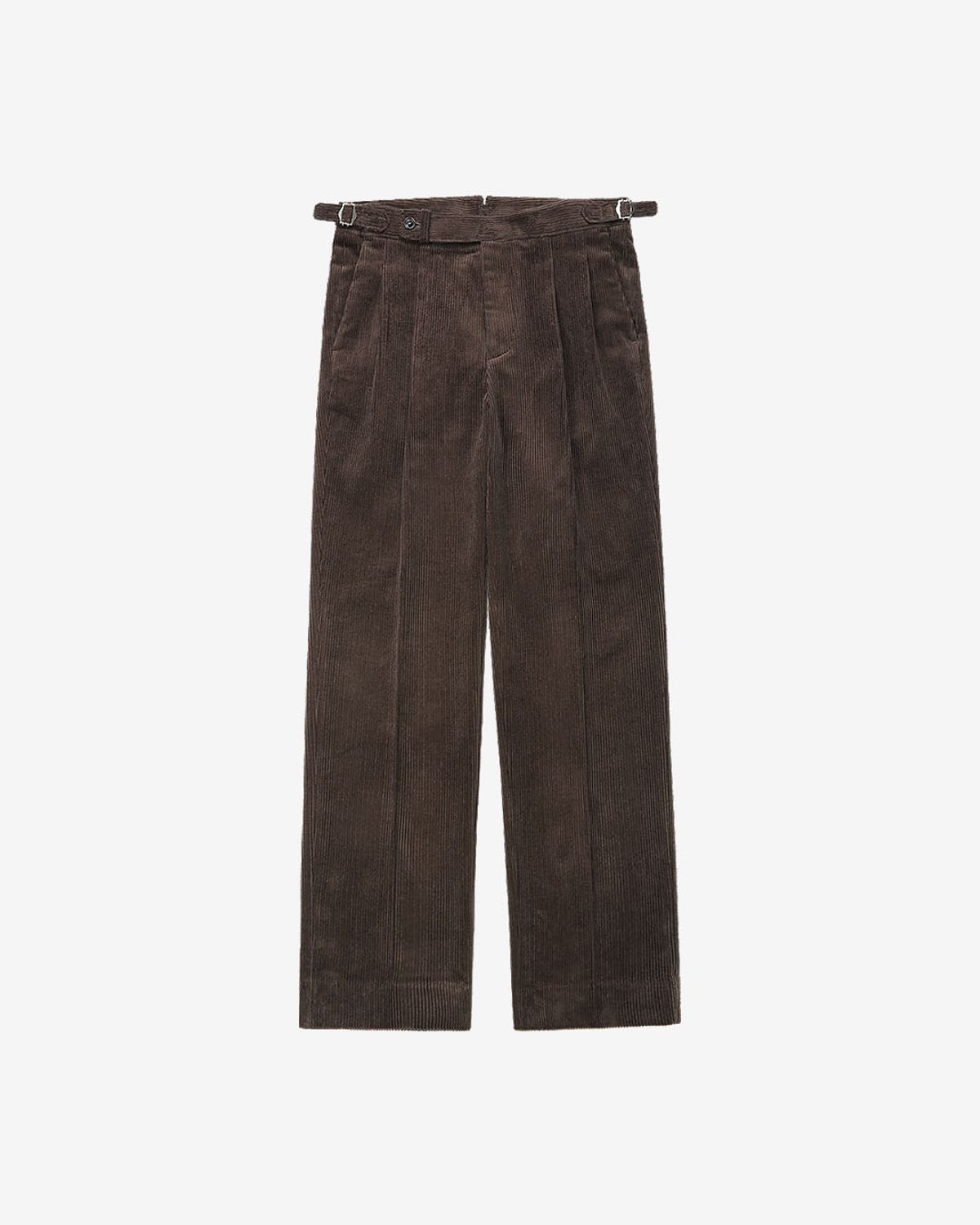 솔티(SORTIE) 8Wale Reve Corduroy Trousers (Brown)