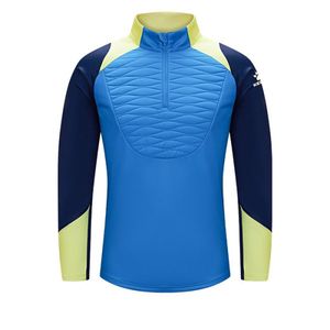 8361TT1016 하프 집업 트레이닝 탑 Lake Blue