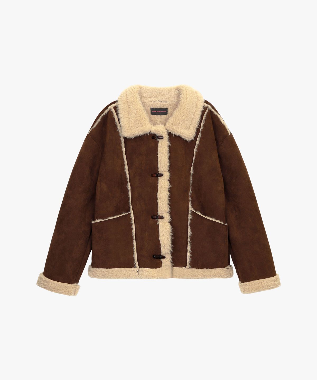 핑크파인애플(PINK PINEAPPLE) SNOWDRIFT TOGGLE JACKET_BROWN