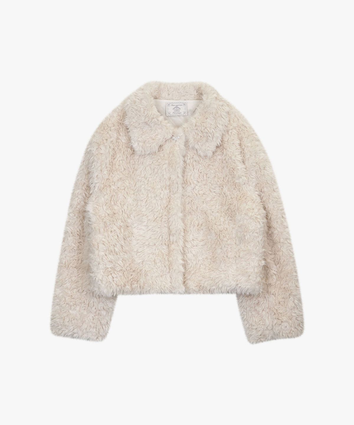 핑크파인애플(PINK PINEAPPLE) WINTER GLOW FUR JACKET_IVORY