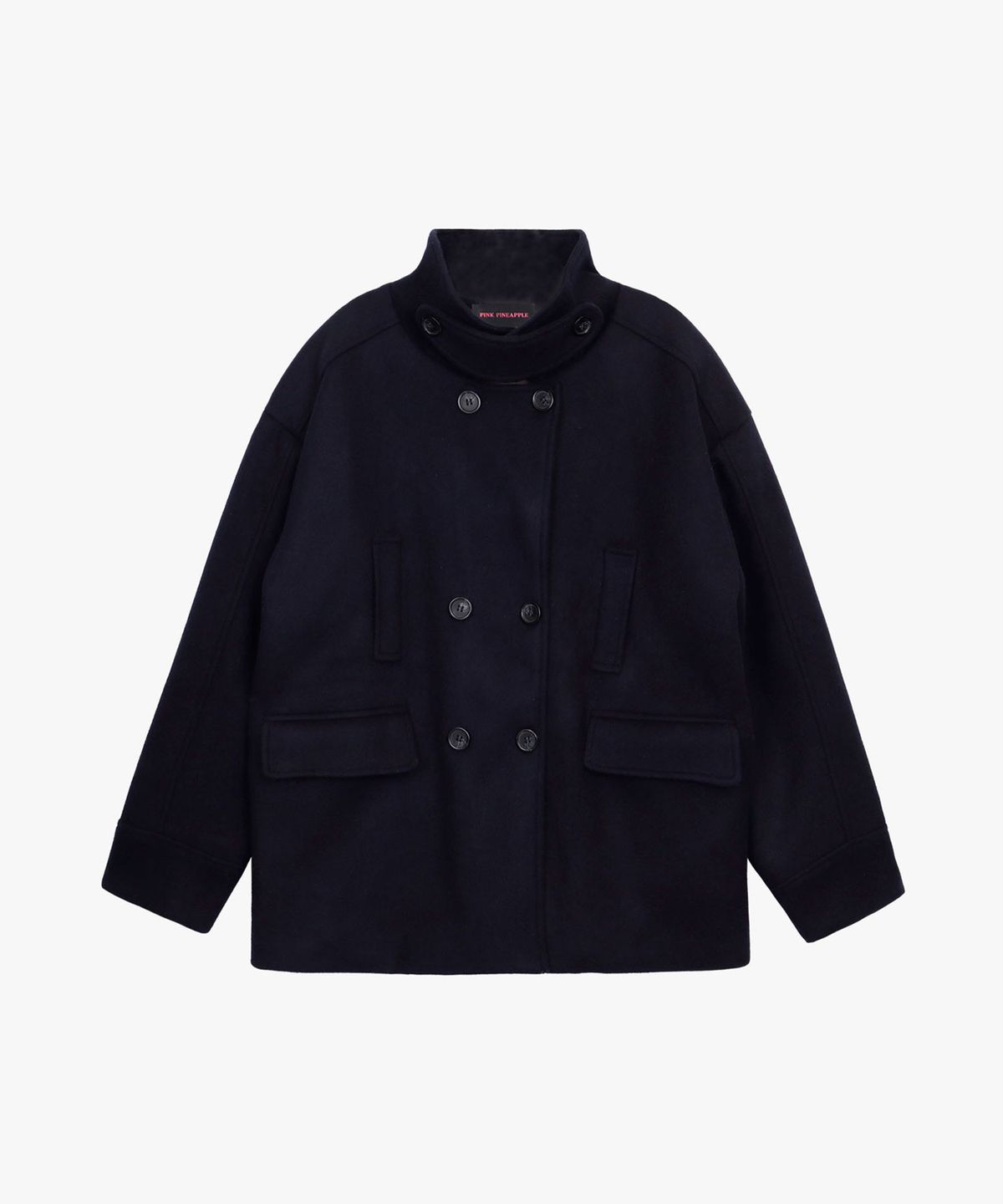 핑크파인애플(PINK PINEAPPLE) SNOWFALL DOUBLE JACKET_NAVY