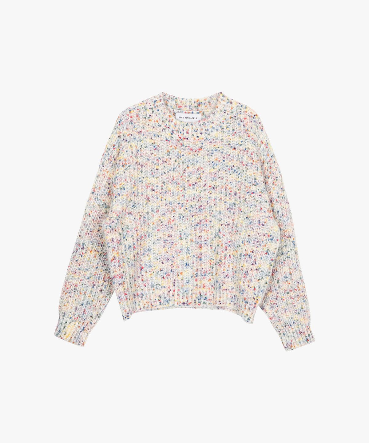 핑크파인애플(PINK PINEAPPLE) SNOWFLAKE POPCORN SWEATER_WHITE
