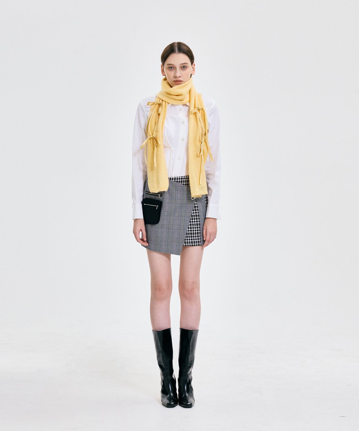 킴지수(KIMZISU) Ribbon Tied Muffler _ YELLOW