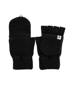포미 니트 핑거리스 손모아 반장갑 블랙