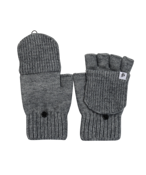 포미 니트 핑거리스 손모아 반장갑 그레이