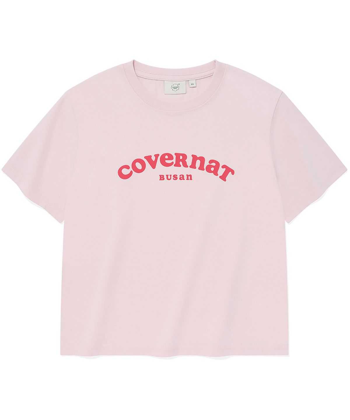 커버낫 우먼(COVERNAT WOMAN) 우먼 쿠퍼 로고 부산 티셔츠 Light Pink