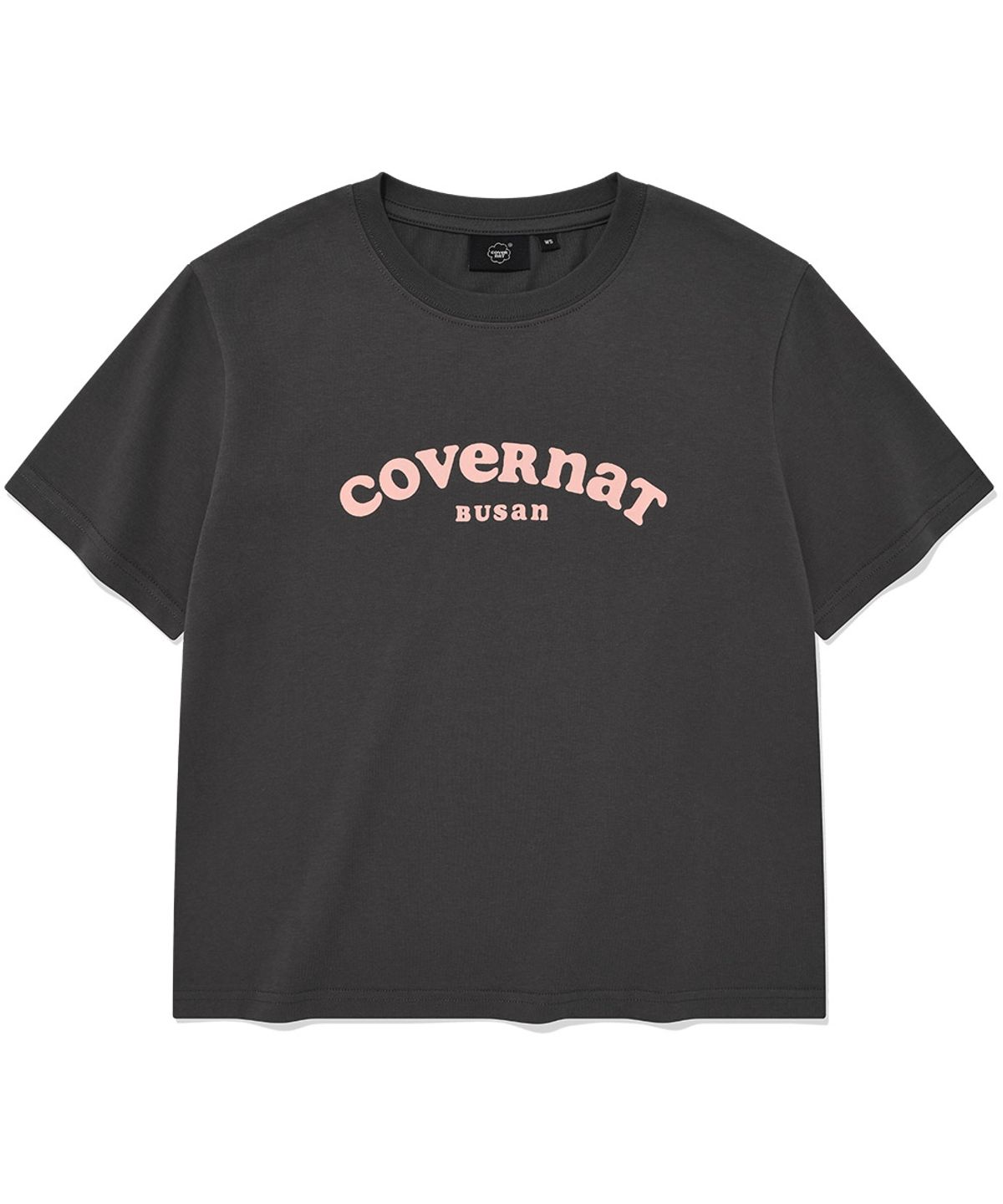 커버낫 우먼(COVERNAT WOMAN) 우먼 쿠퍼 로고 부산 티셔츠 Charcoal
