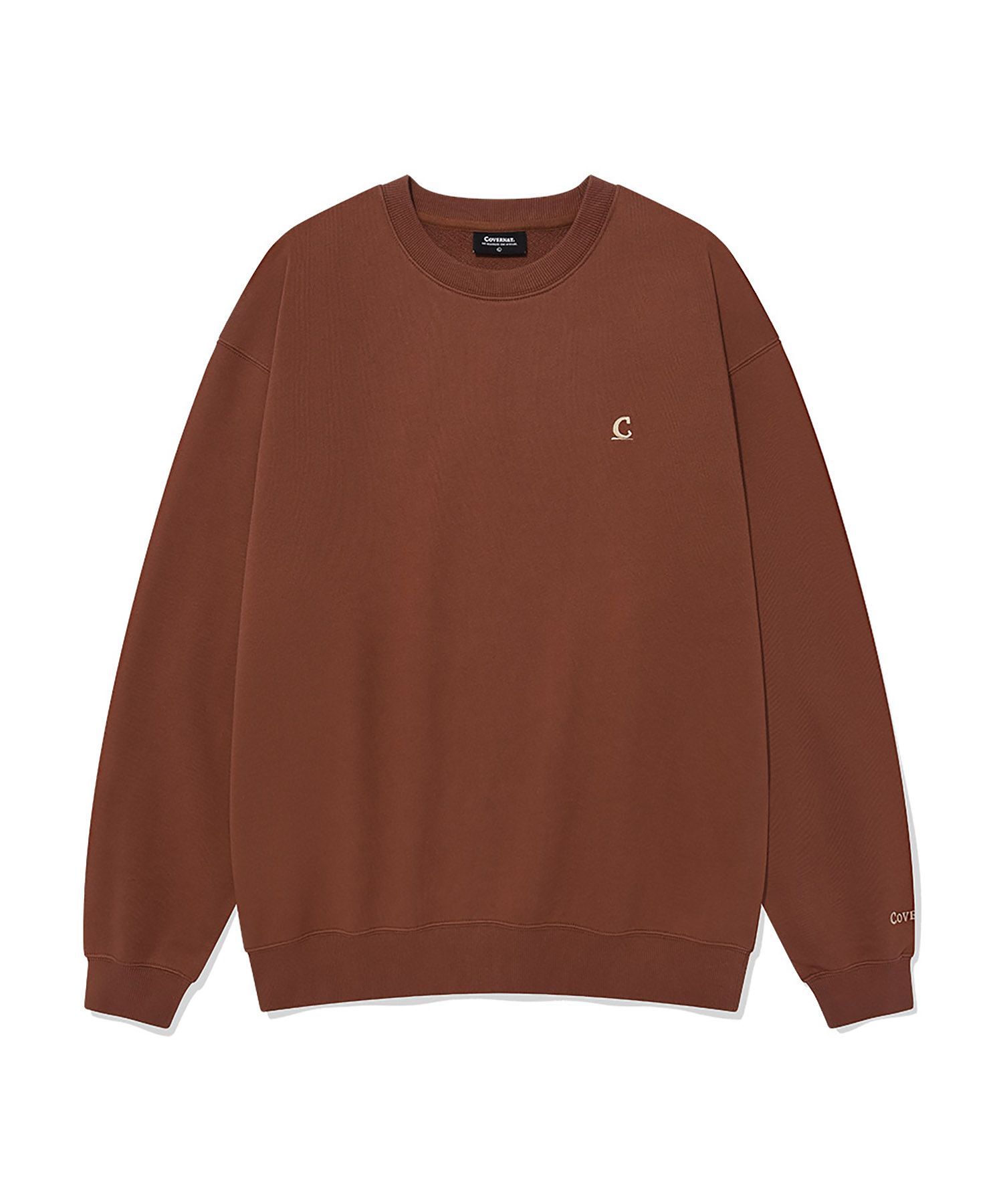 スウェット・トレーナー COVERNAT Signature Symbol Man to Man Brown MUSINSA | COVERNAT Signature Symbol Man to Man Brown