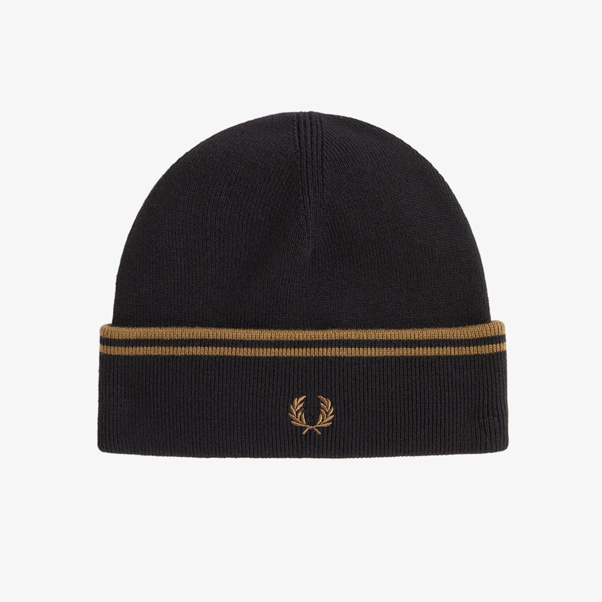 프레드페리(FRED PERRY) 트윈 팁 메리노울 비니 - 블랙 CFPU2439150-S77