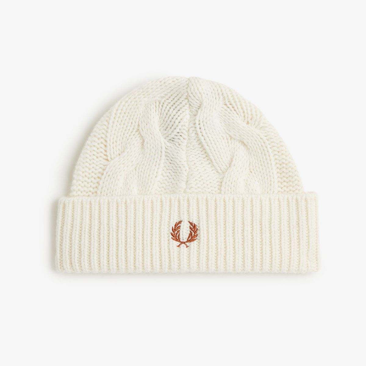 프레드페리(FRED PERRY) 램스울 케이블 비니 - 에크루 CFPU2438135-560
