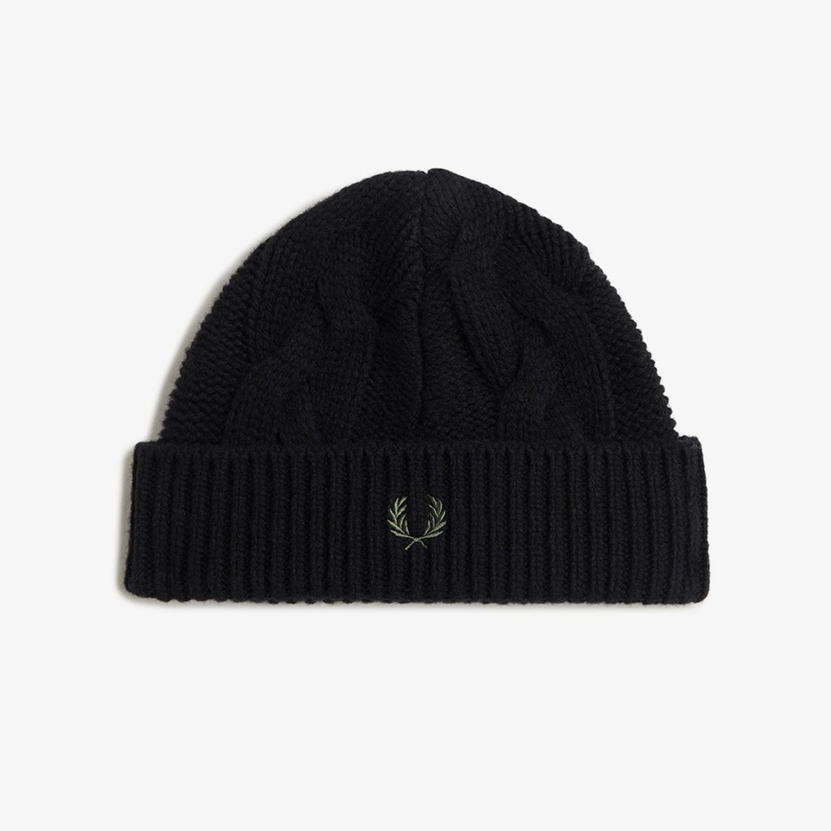 프레드페리(FRED PERRY) 램스울 케이블 비니 - 블랙 CFPU2438135-102