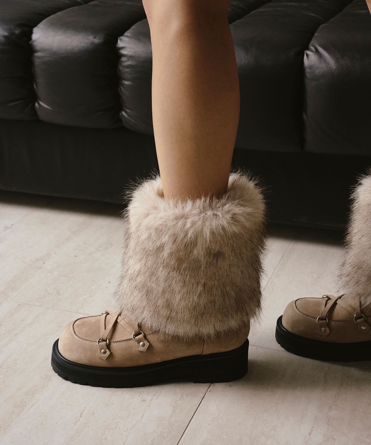 트윗비피(TWVP) 문 트래커 퍼 앵클부츠(2colors) Moon Tracker Fur Ankle Boots 24F81