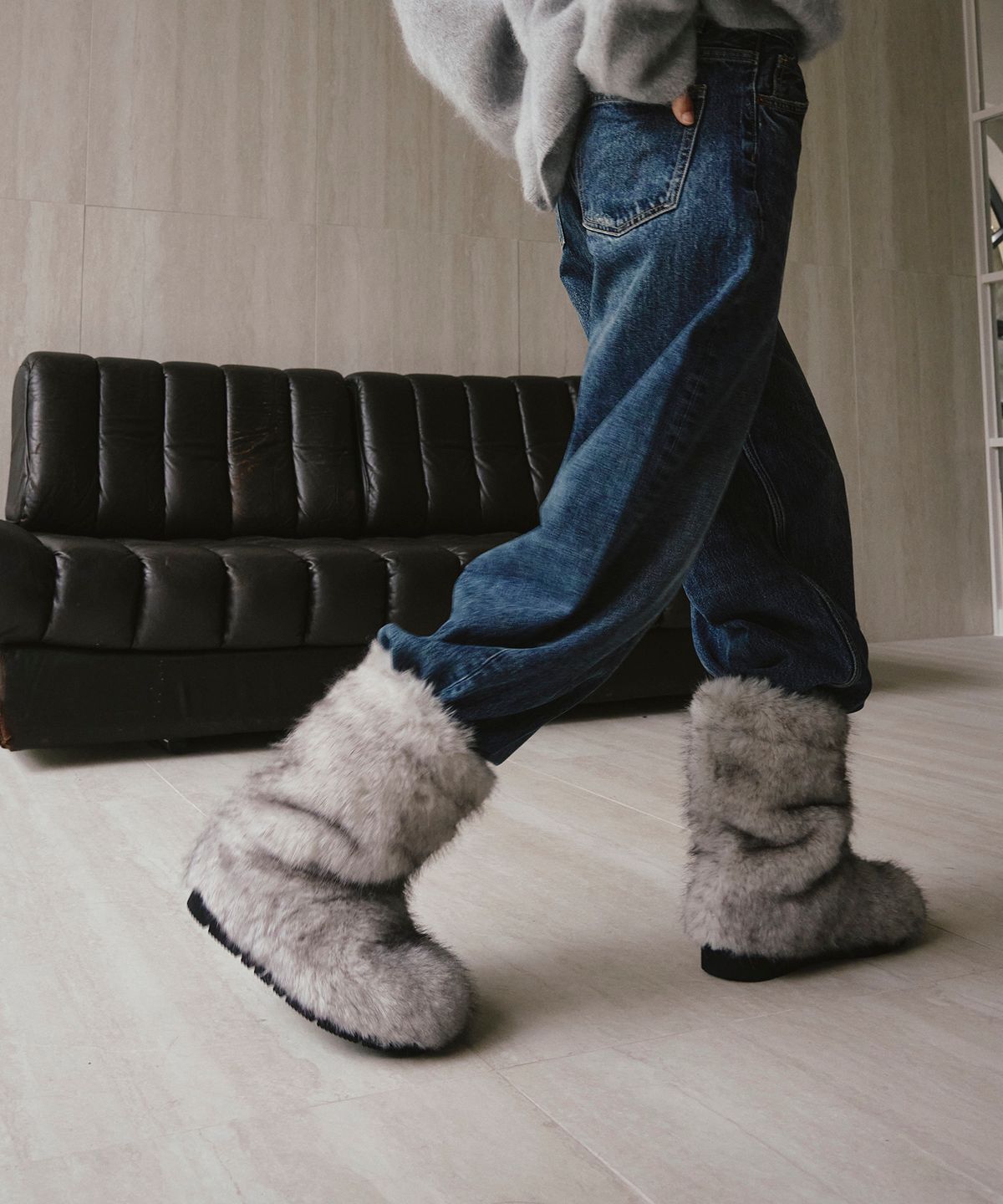 트윗비피(TWVP) 푸키 퍼 미들부츠(3colors)Puky Fur Middle Boots 24F21(3colors)