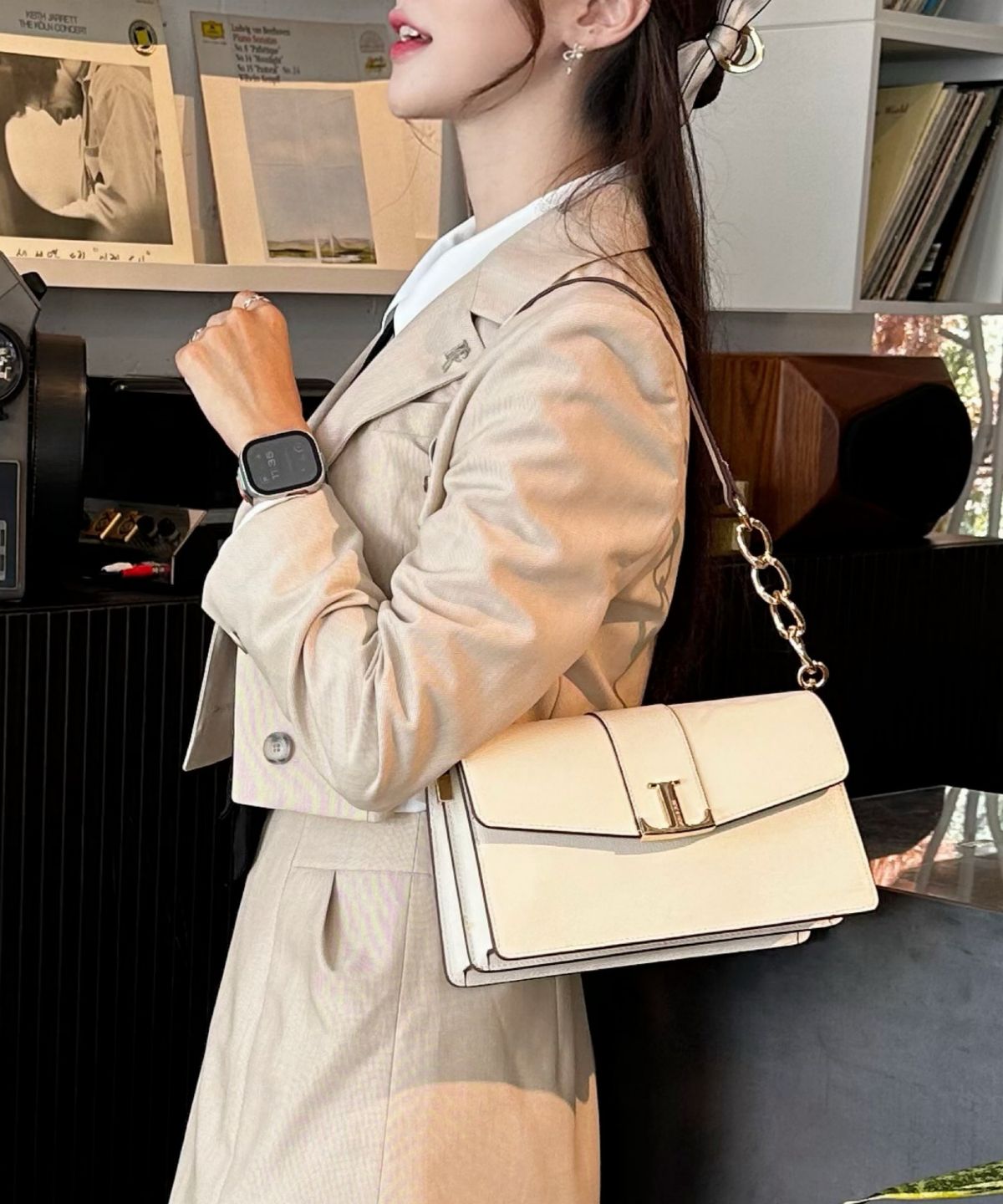 루나앤루나(LYUNANLYUNA) 루카 여성 숄더백 아이보리