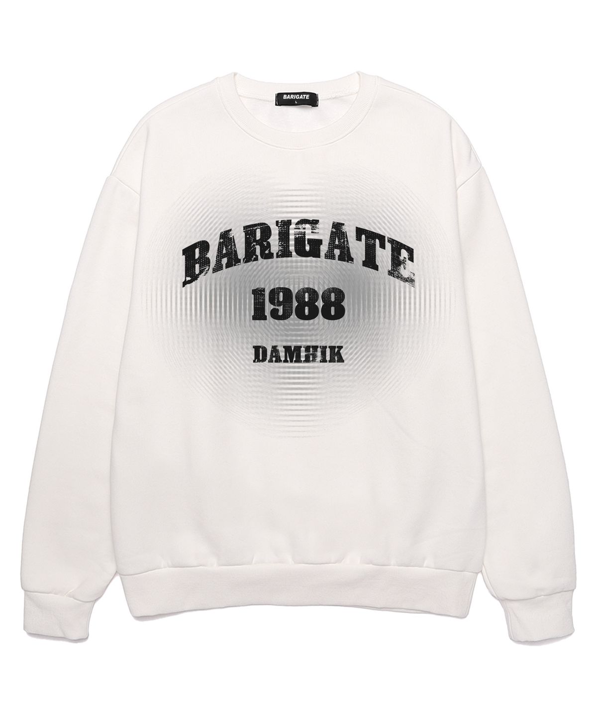 바리게이트(BARIGATE) HEART DAMHIK 오버핏 맨투맨 (BLS022) 화이트