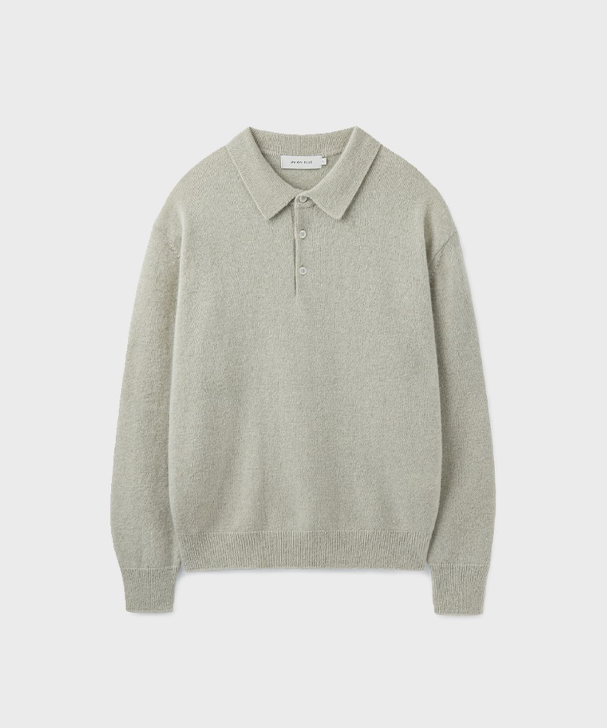 유니온블루(UNION BLUE) AURORA ALPACA POLO KNIT [GREEN HEIGHTS]