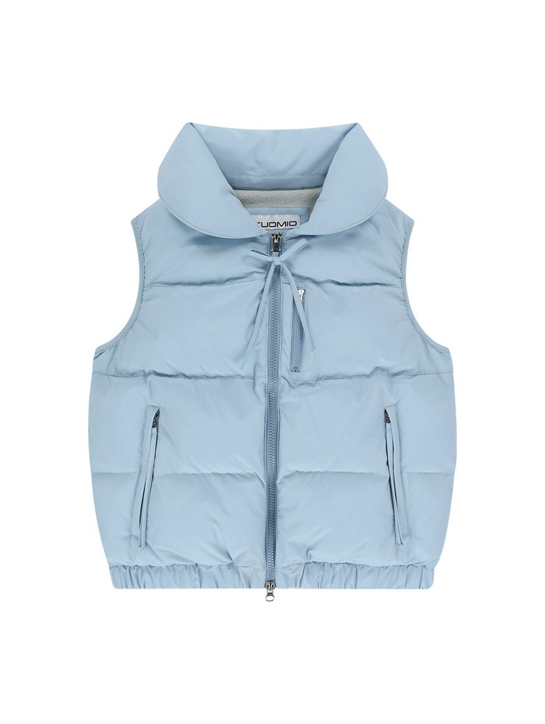 STRAP PUFFER VEST [BABY BLUE]