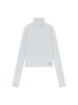 TM ESSENTIAL TURTLE NECK TOP [WHITE]