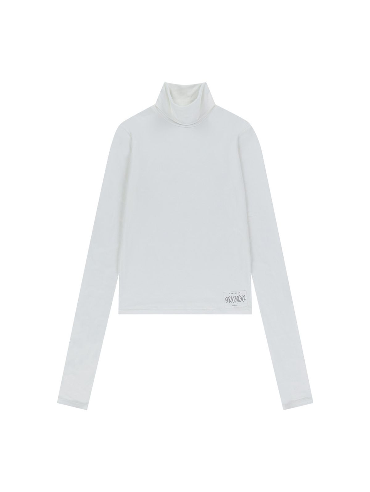 뚜오미오(TUOMIO) TM ESSENTIAL TURTLE NECK TOP [WHITE]