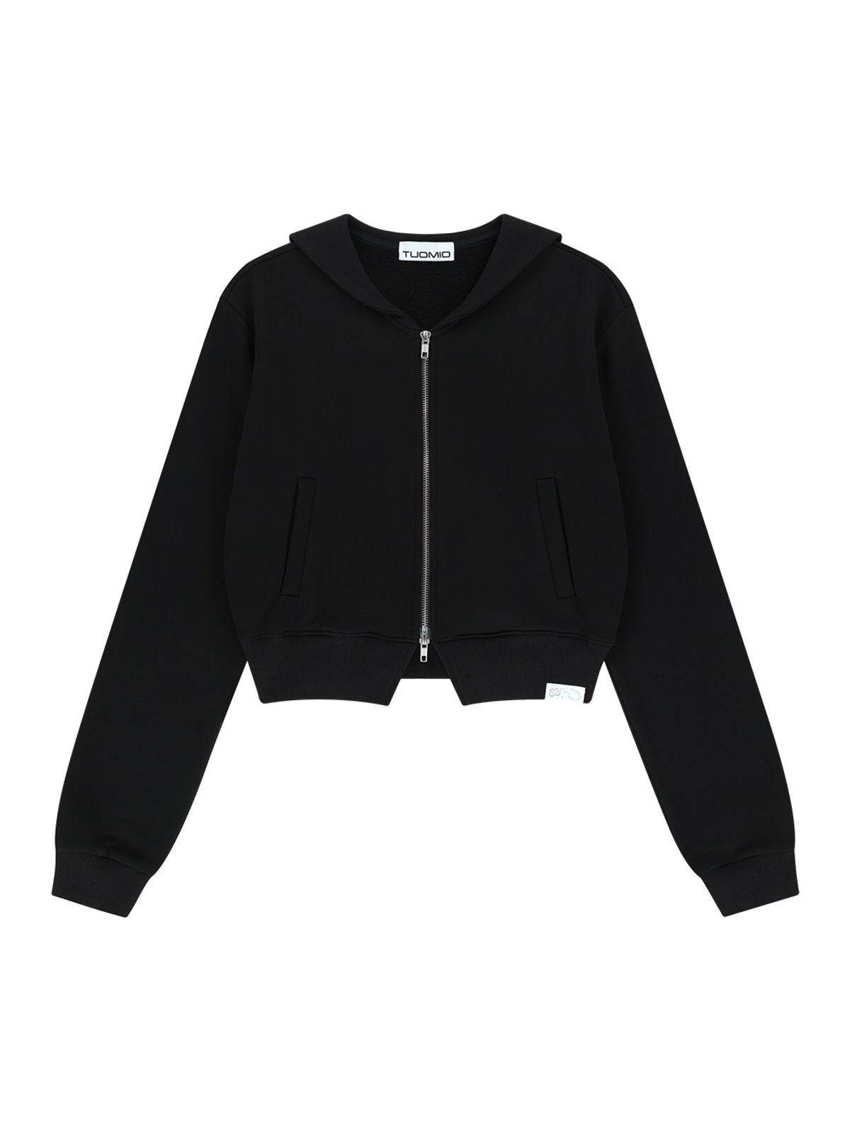 뚜오미오(TUOMIO) SAILOR COLLAR ZIP-UP [BLACK]