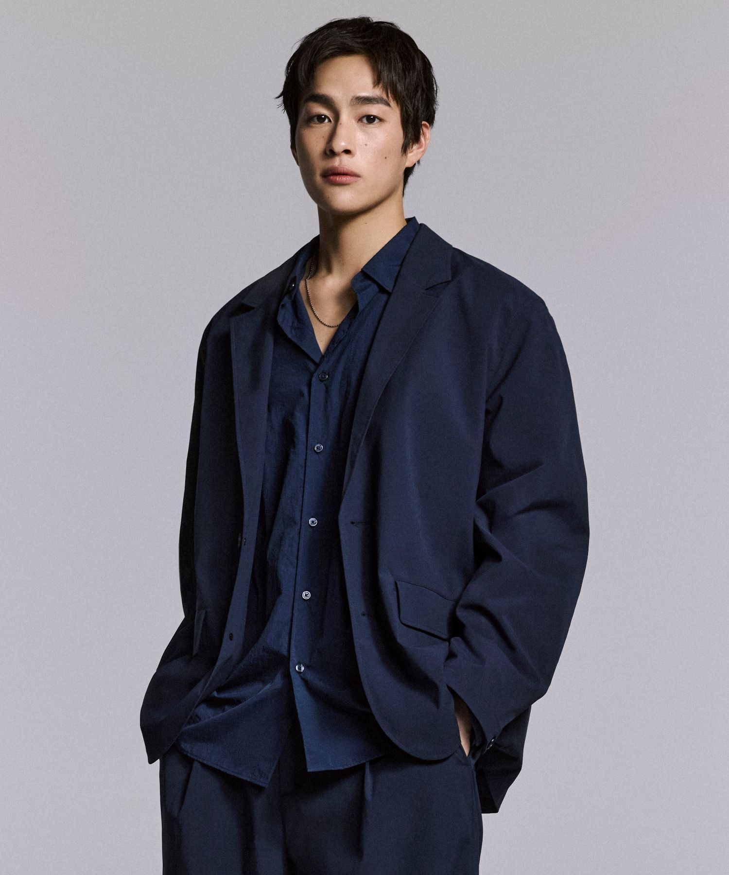 MUSINSA | MUSINSA STANDARD SOLOTEX Comfort Blazer [Navy]