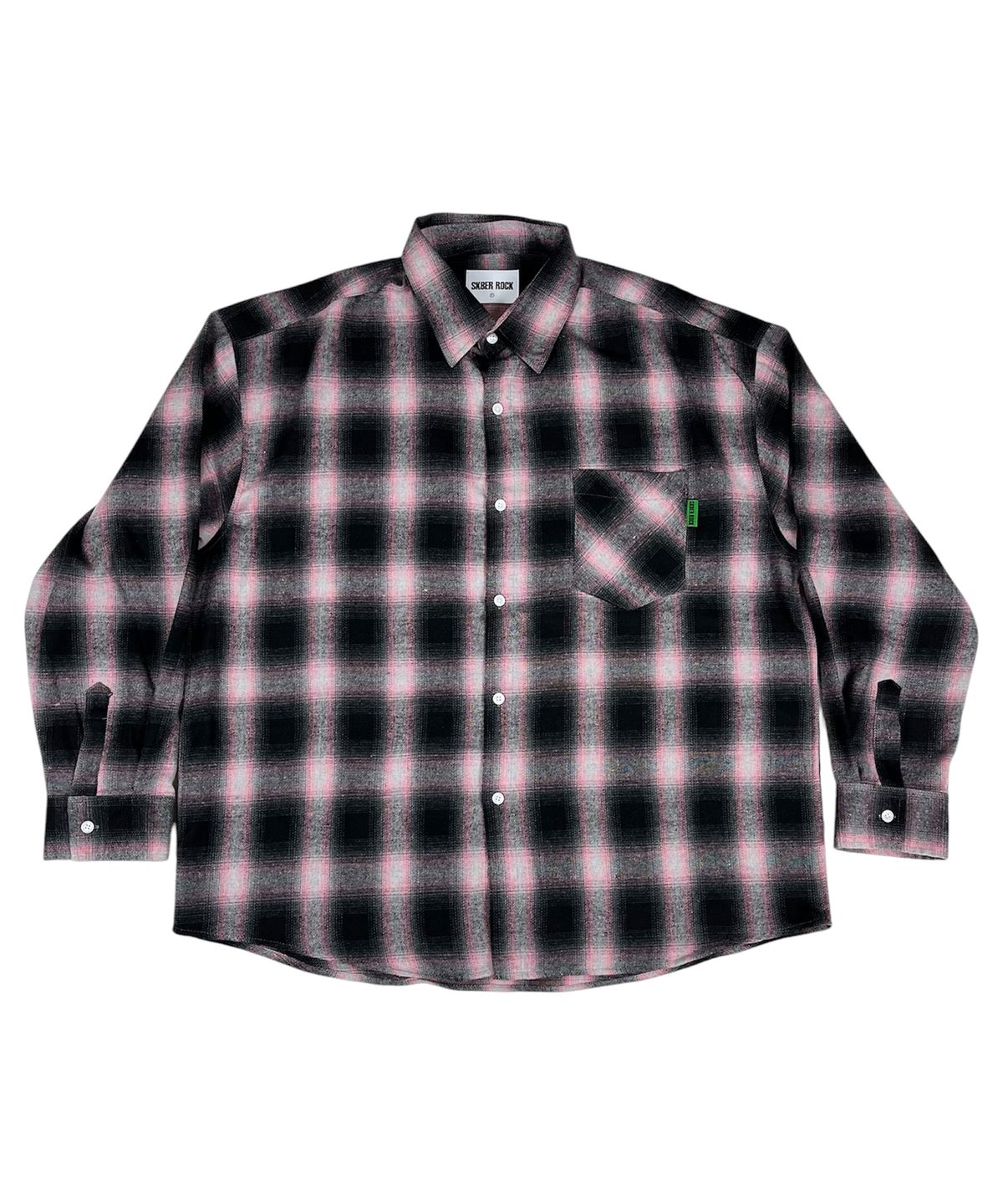 스케이터락(SK8ER ROCK) Vintage Ombre Check Shirt ((Pink))