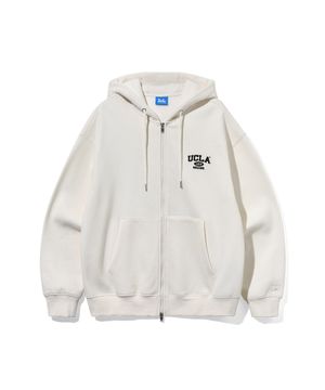 남녀공용 기모 시그니처 후드 집업[CREAM](UABGD90)
