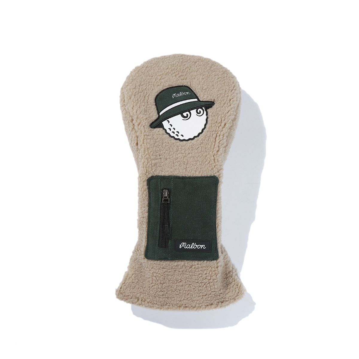 말본 골프(MALBON GOLF) 플리스 드라이브 커버 BEIGE