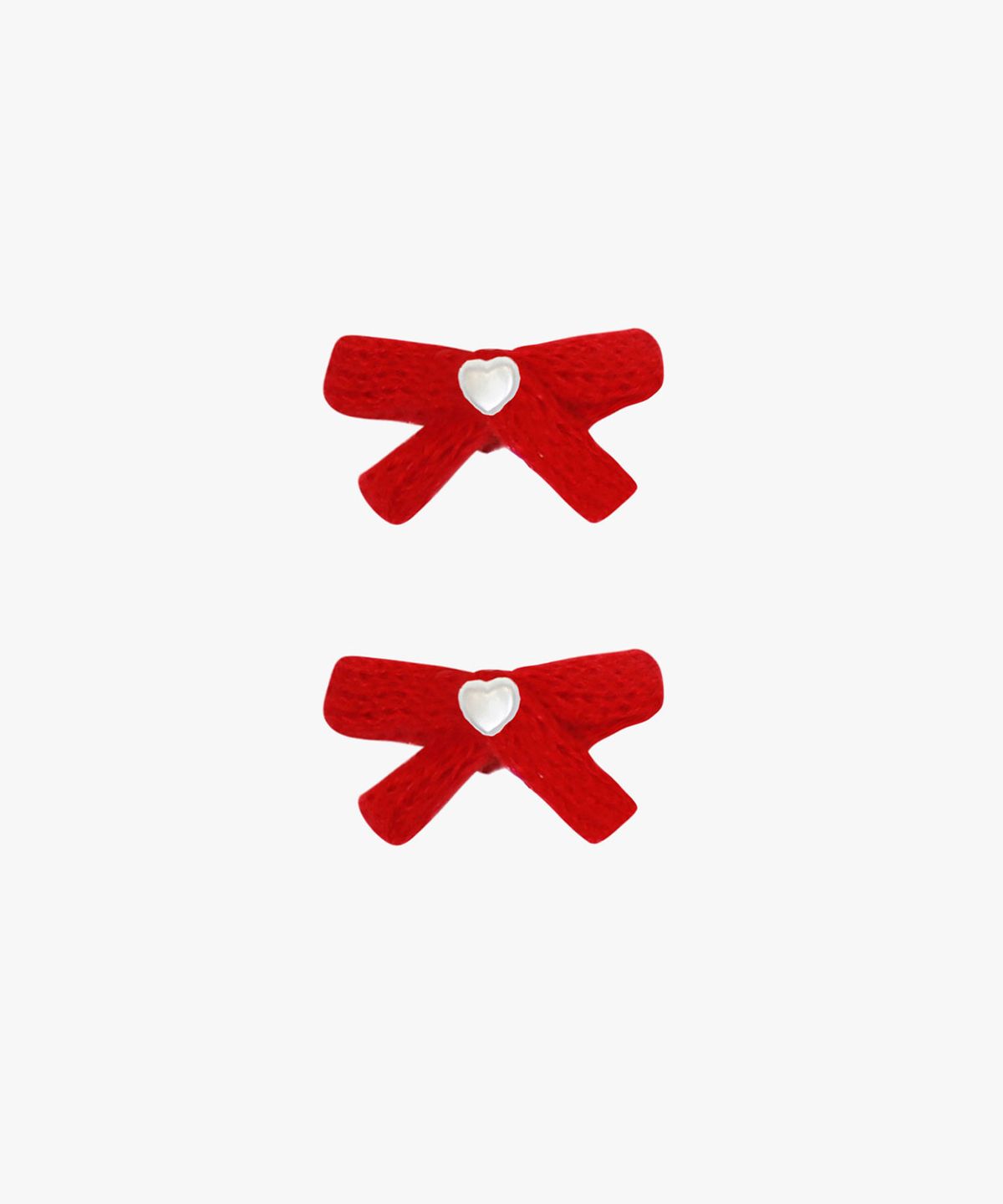 핑크파인애플(PINK PINEAPPLE) [2 Pack] FAIRY FLUFF RIBBON HAIRPIN_RED