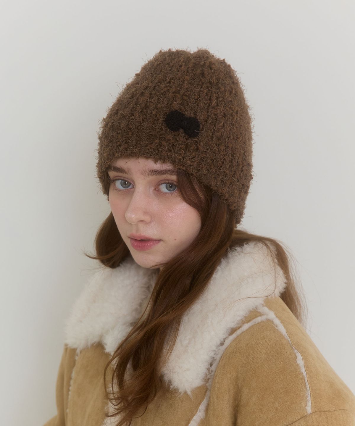 핑크파인애플(PINK PINEAPPLE) FROST WINTER BEANIE_BROWN