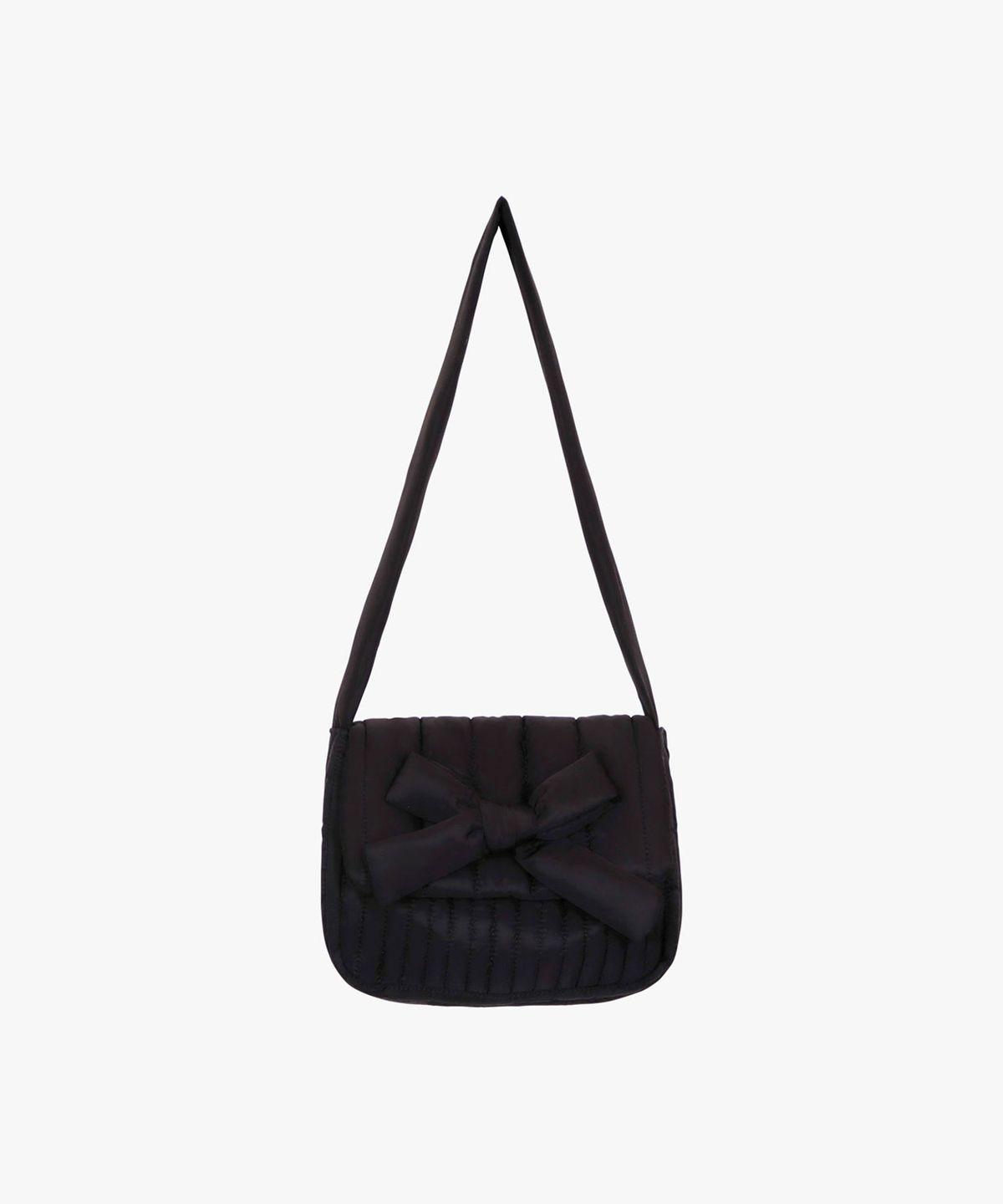 핑크파인애플(PINK PINEAPPLE) SNOW CLOUD RIBBON BAG_BLACK