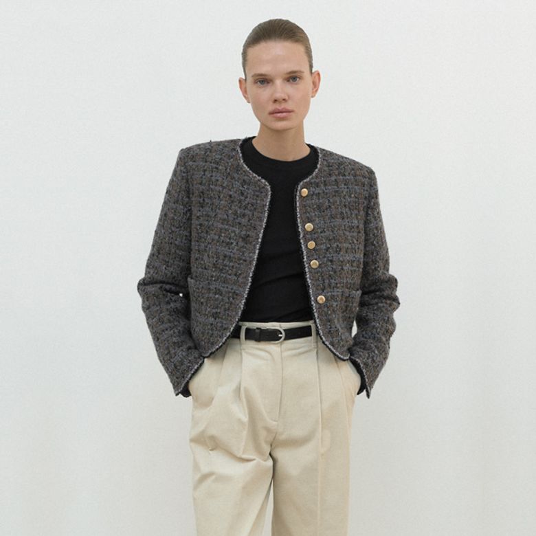 CHERIE PADDED TWEED JACKET(JK-2989)