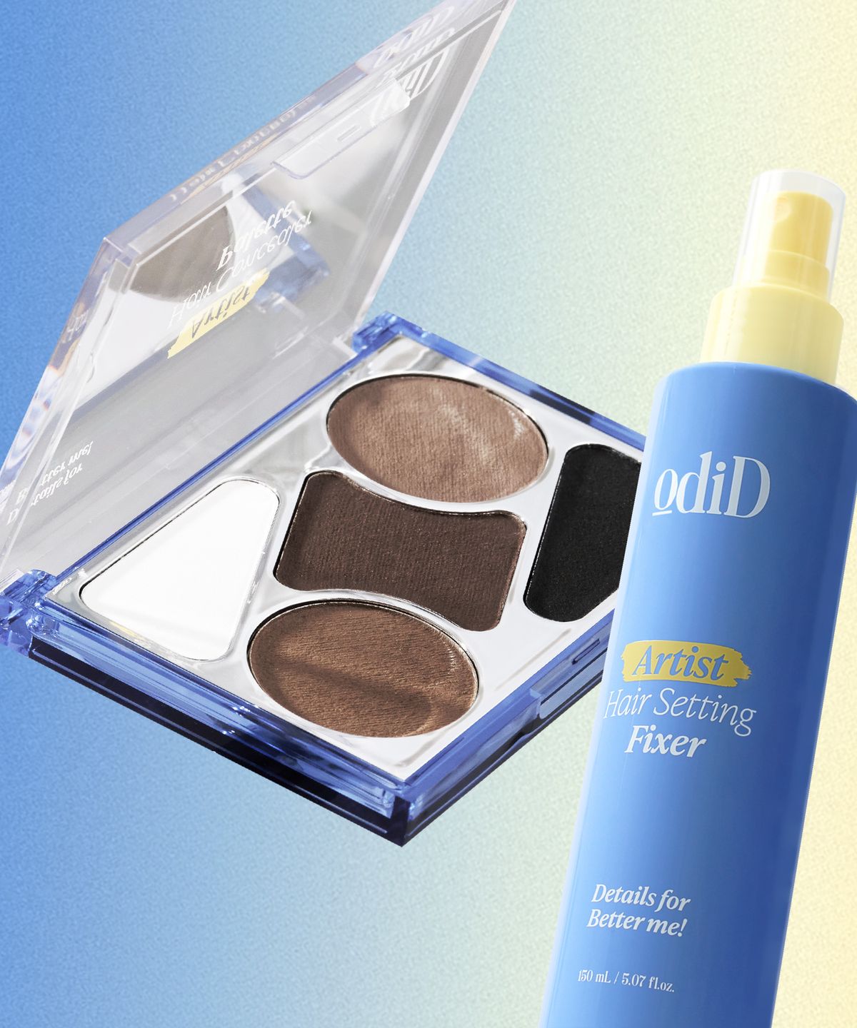 오디드(ODID) [세트]오디드 아티스트 헤어 컨실러 팔레트+헤어 셋팅 픽서+듀얼브러쉬(2개)