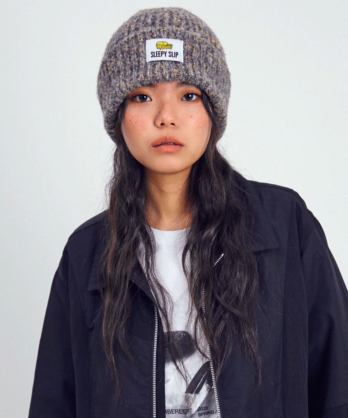 슬리피슬립(SLEEPYSLIP) TEDDY GRAY BEANIE