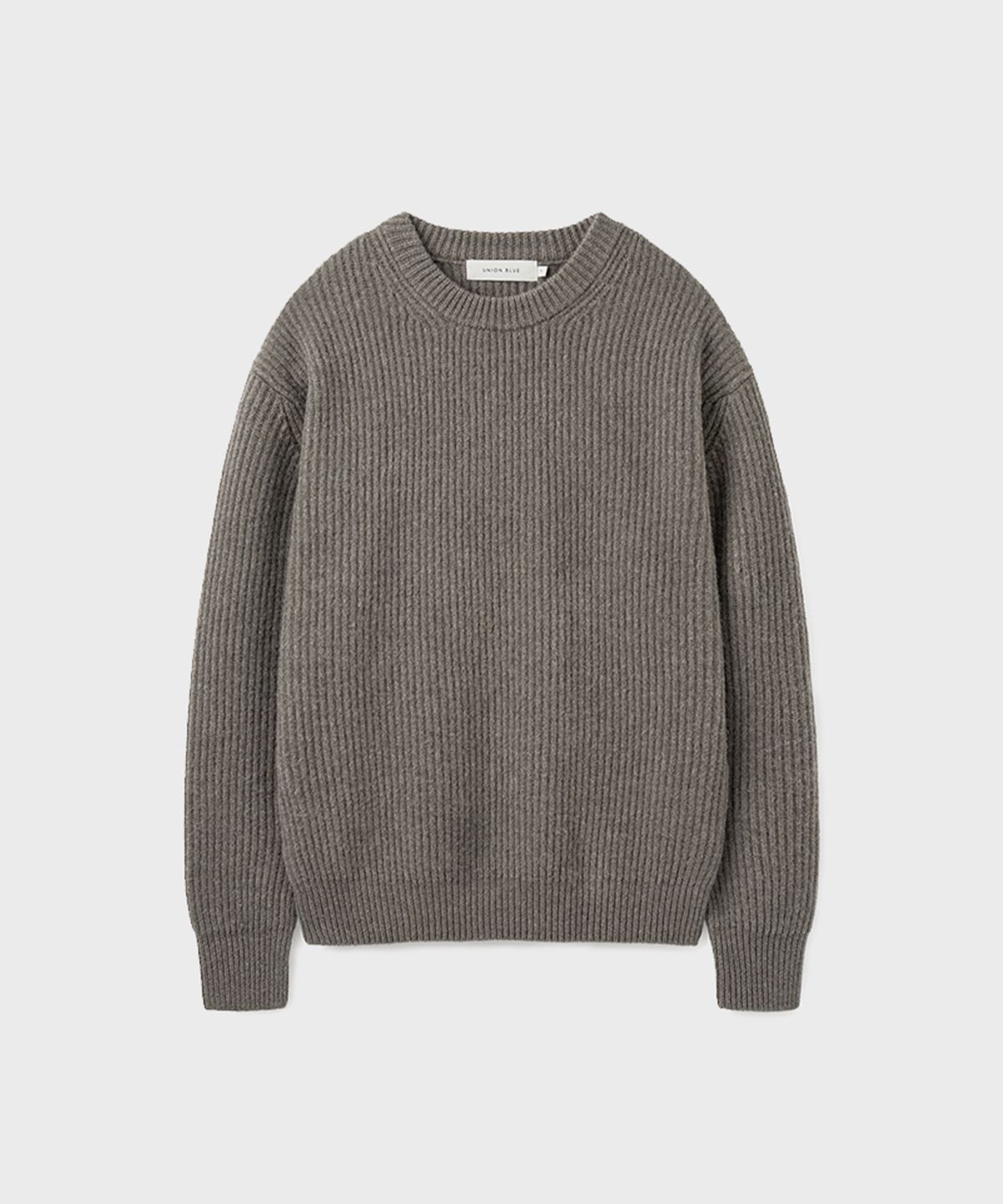 유니온블루(UNION BLUE) PREMIER CRU WOOL ELEVEN KNIT [NATURAL BROWN]