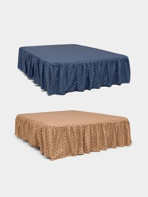 논더스트 도트 패턴 알러지케어 베드스커트 2colors 3size