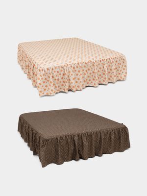 논더스트 메이플 패턴 알러지케어 베드스커트 2colors 3size