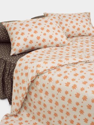 논더스트 메이플 패턴 알러지케어 이불커버 - 오렌지 3size