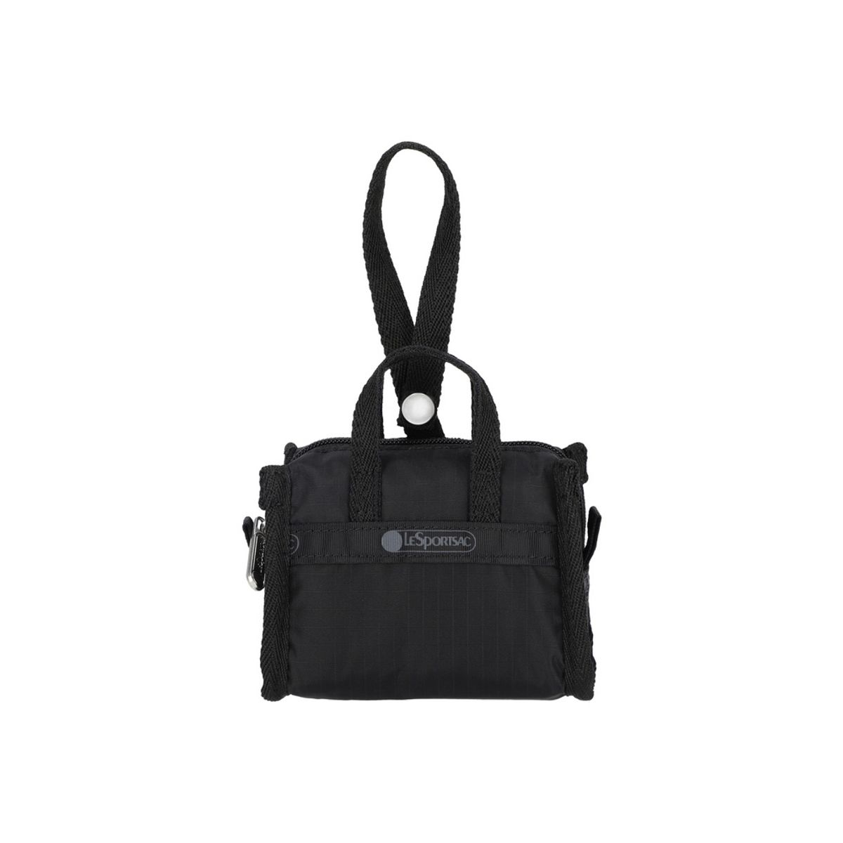레스포색(LESPORTSAC) 리사이클드 블랙 마이크로 위켄더 챰 [1611.R086]